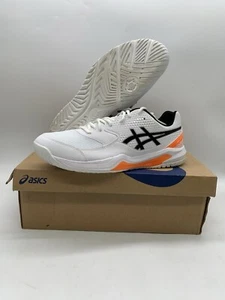 Mens ASICS Gel Dedicate 8 PB Pickleball Shoes US Size 13 W/ Box White Orange NEW - Picture 1 of 18