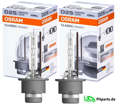 2x D2S OSRAM XENON XENARC® 66240 CLASSIC BRENNER 35W SCHEINWERFER ORIGINAL & NEU - Bild 1 von 3