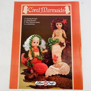 Fibre Craft Coral Mermaids Crochet Pattern Book FCM204 - Picture 1 of 3