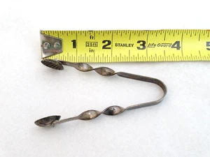 Vintage Sterling Mini Tongs Tarnished / Toned / Free Shipping CB1GTmt - Picture 1 of 20