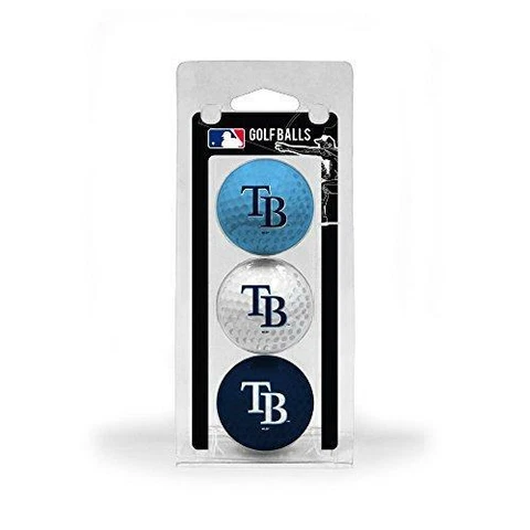 Team Golf MLB Tampa Bay Rays Regulation Size Golf Balls, 3 Pack, Full Color Cover
