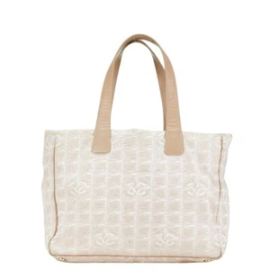 CHANEL New travel line Tote COCO Mark Handbag Tote Bag Women 【Used】 - Picture 1 of 9