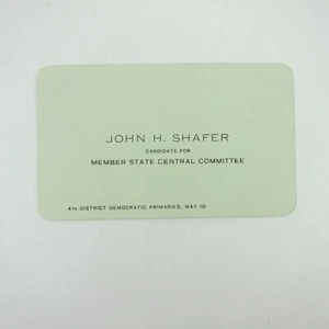 Wahlkarte für politische Kampagne Ohio 4. Kongressbezirk John H. Shafer - Bild 1 von 12