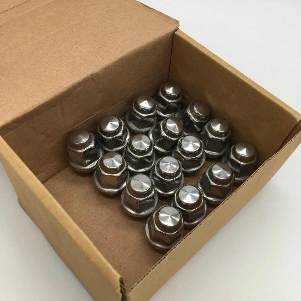  16 Wheel Nuts 12x1.5 American Eagle Bulge Chrome Lug Nut-3/4 Hex  - Image 1 of 3