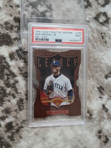 1997 Leaf Fractal Matrix Ken Griffey Jr Legacy Die Cut - PSA 9 - Only...