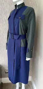 PAUL SMITH MAINLINE OVERSIZED BELTED TRENCH COAT WATER REPELLENT SIZE 12-14 - Picture 1 of 15