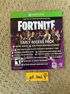 1x Fortnite Xbox Deluxe Founders Early Access Pack solo codice valido mai usato uno X - Foto 1 di 3