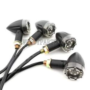 4x Motorcycle LED Turn Signals for Yamaha Virago XV 250 500 535 700 750 920 1100 - Foto 1 di 7