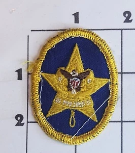 Be Prepared Blue Star Patch BSA Boy Scouts America Oval Embroidered Yellow Sew - Picture 1 of 1