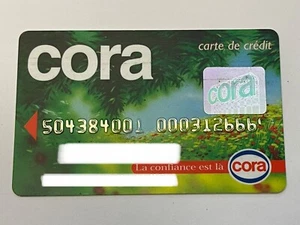 Cora France Credit Card Banque Revillon Louis Delhaize Group - Picture 1 of 2