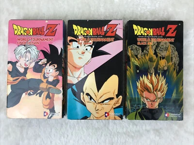 Dragon Ball Z - World Tournament Sage VHS 3-Tape Set (2004, Edited) Ep. 195-204 - Image 1 of 4
