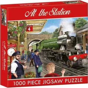 Rompecabezas Gifted Stationary Company - At The Station - 1000 piezas - Imagen 1 de 1