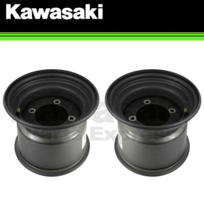 NUEVO 2009-2024 GENUINO KAWASAKI PAR DE LLANTAS/RUEDAS PARA MULE 4000 4010 TRANSMISIÓN 4X4 Foto 1 de 4