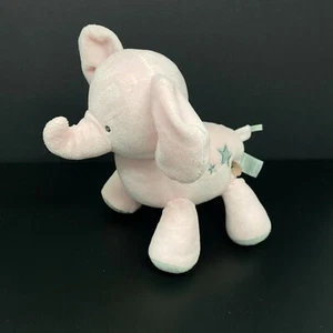 Carters Pink Elephant Plush Gray Stars Music Stuffed Animal Baby Crib Toy 66805 - Picture 1 of 7
