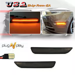 Lente ahumada LED ámbar luz marcadora lateral para Ford Mustang 2010-2014 - Imagen 1 de 7