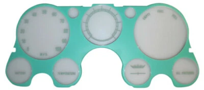 Lente medidor bisel instrumento tablero camión Chevy/GMC C10 67-72 sin tacómetro Foto 1 de 4