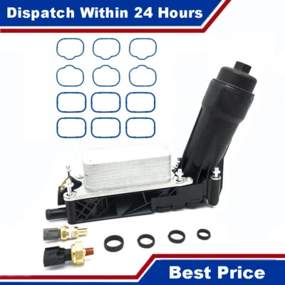 Carcaça do filtro do refrigerador de óleo do motor para 11-13 Jeep Dodge Chrysler 3.6L V6 5184294AE - Imagem 1 de 4
