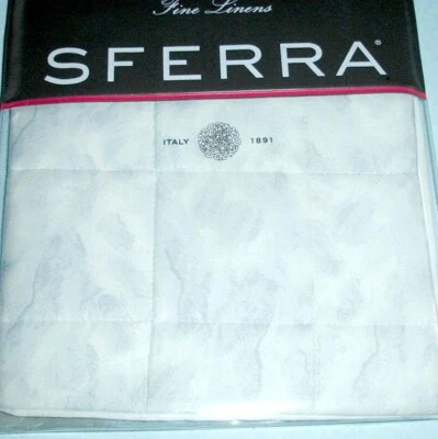 Sferra CARO будуар подушка Sham пыльный синий выстеганный Египет хлопок сатин печать новый - Изображение 1 из 2