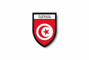 Patch ecusson termocollant bord brode drapeau imprime tunisie tunisien - Picture 1 of 1