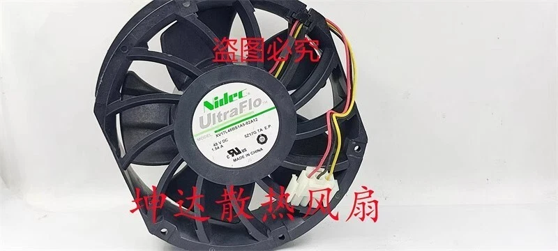 NIDEC XV17L48BS1A5-07 48V 1.54A 17CM 3pin Cooling Fan - Image 1 of 2