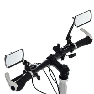 A Pair of 360° Adjustable Bike Handlebar Mirror Bike Rear View Mirror - Picture 1 of 12
