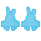 2 Pcs Easter Resin Molds Bunny Fondant Mold Epoxy Resin Bunny Molds