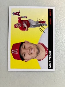2020 Topps Archives Mike Trout #50 quasi nuovo - Foto 1 di 2