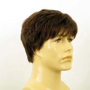 Perruque homme 100% cheveux naturel châtain ref LAURENT 6spw - Imagen 1 de 7