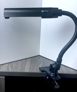OttLite 13w WingShade Black Clip-On Lamp - Picture 1 of 4