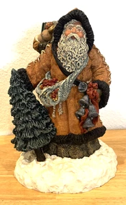 Vtg 1989 June McKenna Signed Wilderness Santa 9" Christmas Figurine LE 2417/4000 - Picture 1 of 10