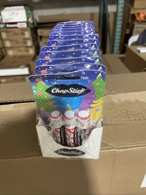 ChapStick Limited Edition Candy Cane, 36 Sticks Display (12 Packs Of 3) BB 2027 - Image 1 of 4