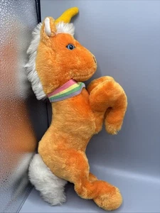 UNICORN PLUSH Rainbow Tie Mighty Star 18” Stuffed Animal RARE Vintage - Picture 1 of 8