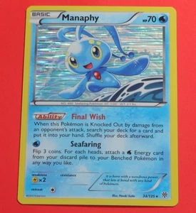 Pokemon Plasmasturm 34/135 Manaphy Rare Holo - Bild 1 von 3