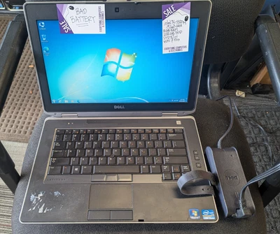 Dell Latitude E6430 14.1" Laptop WIN 7 Pro Intel i5-3320M 8GB RAM 128GB SSD - Image 1 of 4