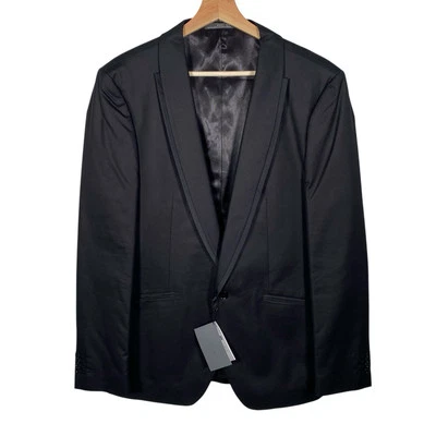 ZARA MAN Tuxedo Dinner Jacket Men's 42 Black Shawl Peak Collar Formal Blazer - Image 1 of 4