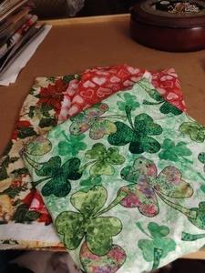 Konvolut 3 Stück Urlaubsreste Stoff - Bild 1 von 4