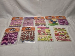 Lot of Vintage Star Stickers and Star Glitter Red Gold and Blue K And S Stickers - Picture 1 of 6