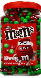 M&M's Red and Green Milk Chocolate Christmas Candy, 62 oz. - Picture 1 of 2