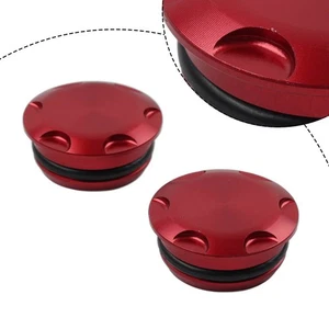 Motorcycle Frame Hole Cover Cap Plug Red For Kawasaki Ninja 400 250 Z400 Z250 - Picture 1 of 11