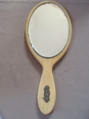 ANCIEN MIROIR FACE A MAIN  - N III - Photo 1/4