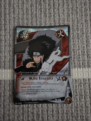 Naruto CCG 2006 Kiba Inuzuka #328 Checkered Diamond Foil Unlimited Edition NM - Image 1 of 2