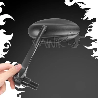 VAWiK Motorcycle Bar End Black Mirrors ULTRA fits Yamaha MAJESTY SMAX TMAX530 - Изображение 1 из 4