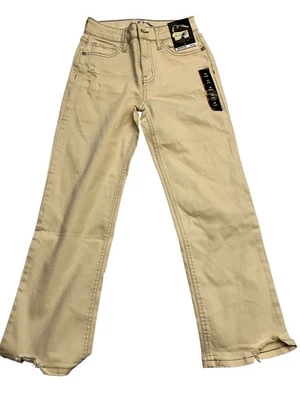 Pantalones de mezclilla holgados Art Class para mujer 10 tranquilos crema tiro alto rectos desgastados nuevos con etiquetas Foto 1 de 4