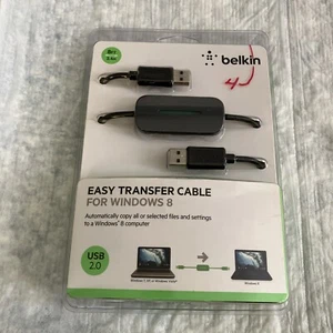 Belkin Easy Transfer Cable For Windows 8 F4U060 8830-11764 8 FT USB - Picture 1 of 2