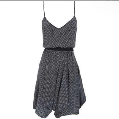 Never Worn Authentic DEREK LAM Silk Floral Designed Mini Dress Size 0 - Image 1 of 4