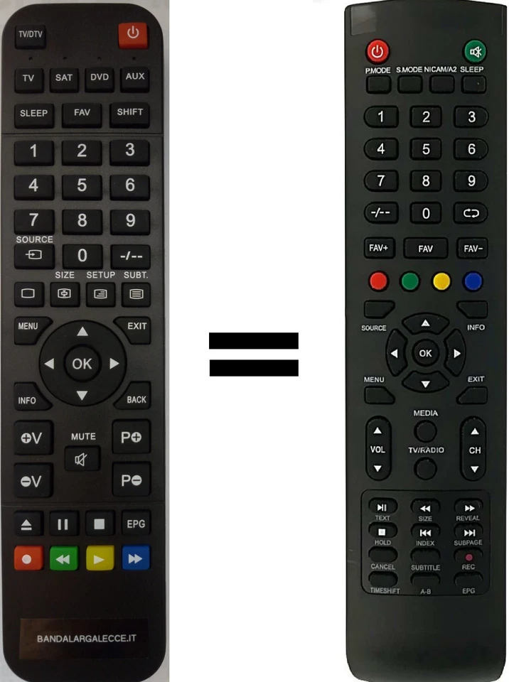 Telecomando gia' programmato per MASTER - Immagine 1 di 1