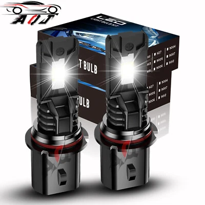 For Mazda MPV 1989-1995 9007 HB5 2x 6000K LED Headlight Bulb High Low Beam - Image 1 of 4