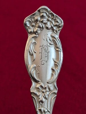 Lot Of 4 SL & GH Rogers Oneida VIOLET SilverPlate 7 3/8" Dinner Forks Mono B - Image 1 of 4