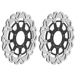 for Kawasaki Front Disc Brake Rotors ZX-10R Ninja 1000 2004-2007 Z 1000 07-13 12 - Picture 1 of 7