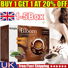 1-5Box NUGEN Bloom Collagen Coffee Pure organic coffee Low Calories(10 bags/box)
